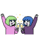 Sage and the Friend sticker